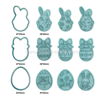 12Pcs Easter Cookie Cutters